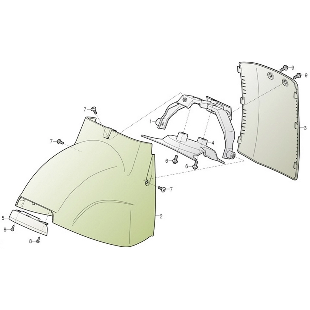 DAELIM YC125 (DL125ARM) DIS GRENAJ ON CAMURLUK ARKA KIRMIZI #DL125-ARM F0703 KR